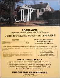 Early Graceland Tickets Elvis Presley Graceland Elvis Presley Graceland Elvis