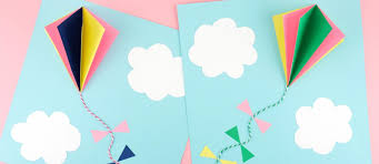 Fold paper fold the paper in half so the shorter sides meet. 3d Kite Paper Craft Fun365