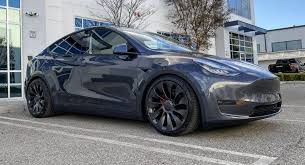 This Is One Of The First Tuned Tesla Model Ys Can You Tell Whats New Tesla Model Living In Car Car Inspiration