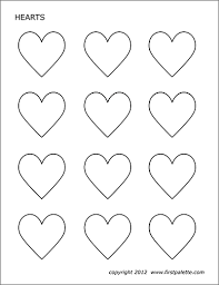 Many hearts in one picture. Hearts Free Printable Templates Coloring Pages Firstpalette Com