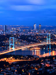 Türkei →→ geographische und kulturelle brücke zwischen europa und asien. Fotos Istanbul Turkei Megalopolis Brucke Nacht Haus Stadte 600x800
