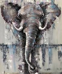 Producimos tu campaña creativa para que tu producto llegue a su público. Abstract Elephant Painting Hand Painted Oil On Canvas