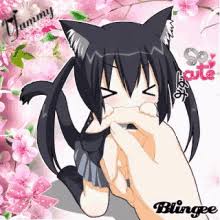 It features a kawaii cat pleasantly eating it's ramen noodles. Kawaii Anime Cat Gifs Tenor