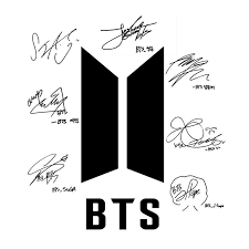 Bts Bangtan Boys Signatures Signature Autograph Poster By Desrosiers Tanda Stiker Bts