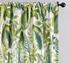 Welcome to dunelm, the uk's leading home furnishing retailers. Palm Print Linen Cotton Rod Pocket Curtain Pottery Barn