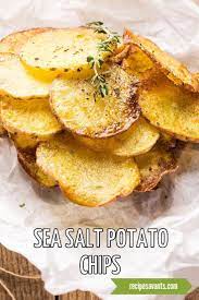 I Conquered This Recipe Sea Salt Potato Chips Recipe Russet Potato Recipes Potato Chip Recipes Potato Chips