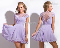 Promotion Light Purple Jewel A Line Chiffon Hand Made Flower Short Homecoming Dresses Purple Homecoming Dress Cheap Homecoming Dresses Homecoming Dresses Short