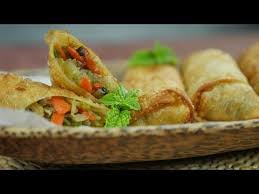 Finger Fish With Tzatziki Sauce Recipe Make It At Home Like Restaurants By Food Fusion Yout Easy Spring Rolls Recipe Easy Spring Rolls Spring Roll Recipe