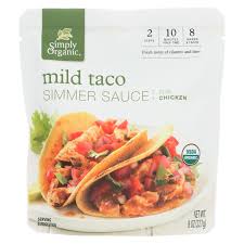 It's never been easier to make the tastiest taco ever! Simply Organic Southwest Taco Simmer Sauce Certified Organic 8 Oz Pouch Walmart Com