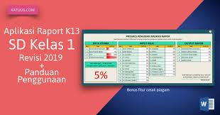 Contoh raport paud k 13 terbaru pengisian raport format cuitan. Aplikasi Uh K 13 Sd Ilmu Link