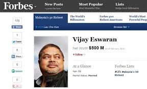 Dato' Sri Vijay Eswaran Featured in Forbes Asia's “Malaysia's 50 Richest”  List! - QBuzz | The Voice of QNET