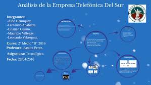 Telefónica del sur (telsur) es la cuarta empresa proveedora de servicios de telecomunicaciones de chile. Analisis De La Empresa Telsur By Leonardo Velasquez