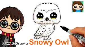 See more ideas about harry potter coloring pages, harry potter, coloring pages. How To Draw Snowy Owl Hedwig Harry Potter Youtube