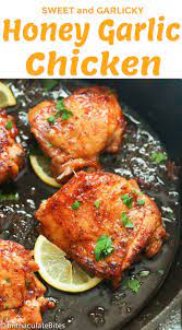 Jump To Recipe Print Recipehoney Garlic Chicken Juicy And Tender Chicken Soaked In A Si Honey Chicken Recipe Easy Honey Garlic Chicken Garlic Chicken Recipes