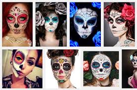 Mexican cinco de mayo makeup. Spezielle Anlasse Day Of The Dead Halloween Costumes Cinco De Mayo Mexican Day Of Dead Ladies Kleidung Accessoires