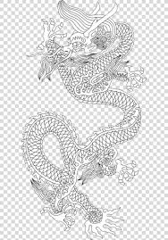 Chinese Dragon Sketch Hand Painted Chinese Dragon Png Chinese Dragon Area Art Artwork Black And White Dragon Sketch Chinese Dragon Hand Painted
