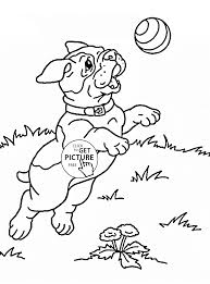 Cute Puppy Playing Coloring Page For Kids Animal Coloring Pages Printables Free Wuppsy Com Dog Coloring Page Puppy Coloring Pages Animal Coloring Pages