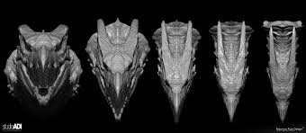 Artstation Godzilla King Of The Monsters Rodan Head Approved B W Model Mauricio Ruiz Design Godzilla All Godzilla Monsters Rodan