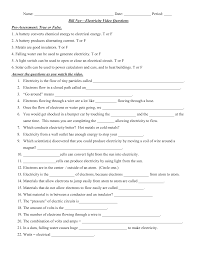 Energy unit test review answers. Electricity Video Bill Nye