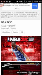 Nba 2k15 v1.0.0.58 apk download +obb data for android latest version. 2k15 Game Download For Android Vacationgood