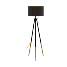 Stehlampe Vintage Eglo Bidford Braun Cappuccino Gold E27 Rakuten