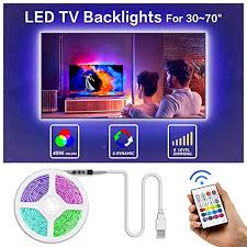 Led Tv Backlight Bason 8 33ft Usb Led Lights Strip For Tv Monitor Backlight Led Strip Light With Remote Tv Bias Lighting For Room Home Movie Decor 42 50inch Walmart Com Walmart Com