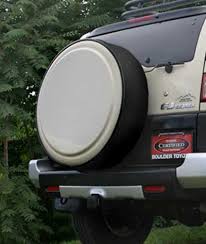 Maybe not the answer you want but i got mine from toyota and it was about £10 i recall. Toyota Fj Cruiser Painted Rigid Spare Tire Cover With Black Ring 2006 2007 2008 2009 Shopsar Com