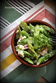 Keskonmangemaman Salade D Asperges Vertes A La Feta Et Au Citron Asperge Salade Asperge Verte Haricots Verts