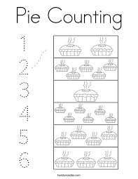 Twisty noodle coloring pages are a fun way for kids of all ages to develop creativity, focus, motor skills and color recognition. Pie Counting Coloring Page Twisty Noodle