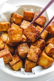 Quick And Easy Crispy Air Fried Tofu Okonomi Kitchen Recipe In 2020 Fried Tofu Deep Fried Tofu Delicious Tofu