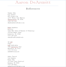 Make sure you provide your references with a copy of your resume. Resume Cover Letter And References Web Developer Designer Webmaster Extraordinaire