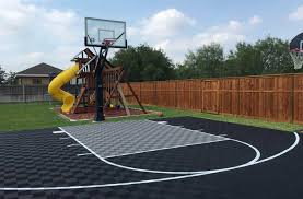 One, using indoor shoes outside will shorten the lifespan of your shoe the difficulty of playing outdoor vs indoor basketball. Backyard Basketball Court Flooring Outdoor Sport Tiles