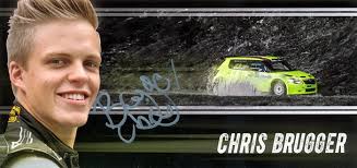 Collection of rallye autograph cards of Brugger Chris