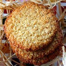 Authentic Recipe Of Australian Anzac Biscuits With Rolled Oats And Coconut Which Are Famous Since The First Worl Anzac Biscuits Australian Food Biscuit Recipe