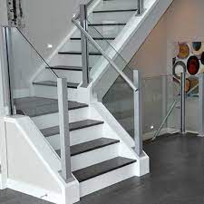 If you are looking for a way to secure your staircase, balcony or a 2nd floor loft in style, ask us about installing a glass railing. Low Cost Glass Stair Railing Kits For Spiral Staircase Indoor Design Buy Glass Stair Railing Kits Spiral Staircase Indoor Low Cost Staircase Design Product On Alibaba Com