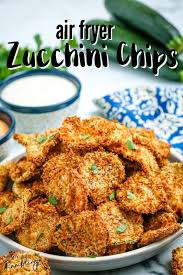 In visiting a restaurant i had zucchini breaded with some crumbs. Easy Air Fryer Zucchini Chips Upstate Ramblings