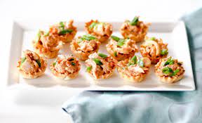 Spicy Chicken Canapes Recipe Yummly Recipe Canapes Recipes Recipes Starters Recipes