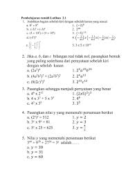 Gambar sifat bilangan berpangkat negatif. Matematika Kelas Ix Worksheet