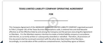 A series llc is a limited liability company where each series acts as a separate for legal protection. Texas Llc Operating Agreement Free Template