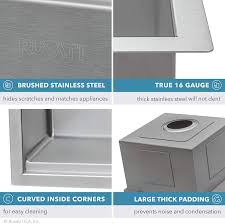 The included cutting board and the. Buy Ruvati 32 Inch Workstation Ledge Tight Radius Undermount 16 Gauge Kitchen Sink Single Bowl Rvh8301 Online In Taiwan B07lfvndkn