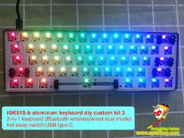 If you want a lightshow, rgb is the way to go. Diy 60 Percent Mechanical Keyboard Custom Kit Rgb Aluminum Keyboard Diy Kit