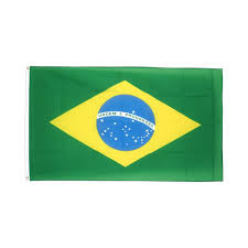 Frau und flagge von brasilien. Brasilien Flagge