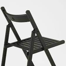 This lightweight chair has the capacity to accommodate up to 650 pounds due to its cons: Terje Folding Chair Black Ikea