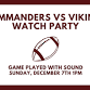 Commanders vs. Vikings Watch Party event image