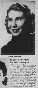 Elaine LaMagna engagement 4/26/50