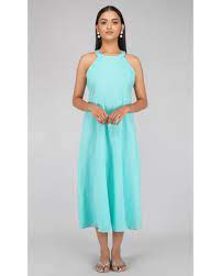 It acts as a micro environment for the seed. Aqua Green Halter Dress By Svaroop Apparel The Secret Label