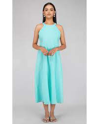 4.2 out of 5 stars. Aqua Green Halter Dress By Svaroop Apparel The Secret Label