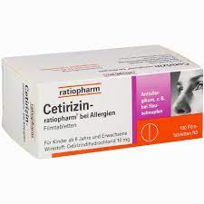 Cetirizin Ratiopharm Bei Allergien 10 Mg Filmtabletten Informationen Und Inhaltsstoffe