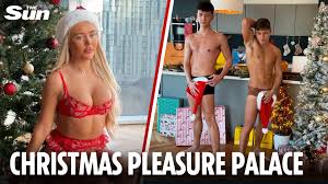 Filthy flashing stunts, boozy 10-girl sleepovers and X-rated gifts… its a  VERY wild Christmas at UKs OnlyFans Towers