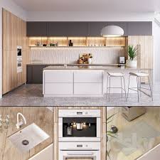 3d Models Kitchen Kitchen Nolte Nature Vray Ggx Corona Pbr Kitchen Design Kitchen Modern Kitchen
